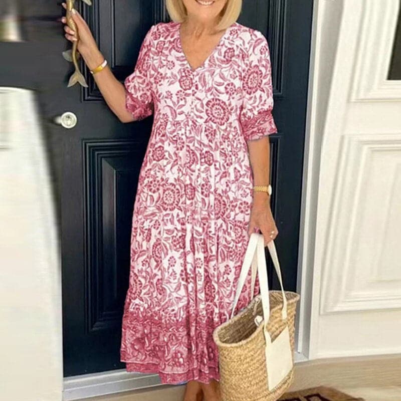 Pretty Floral Cotton Dress