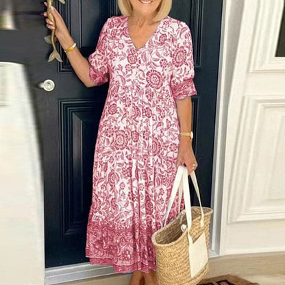 Pretty Floral Cotton Dress