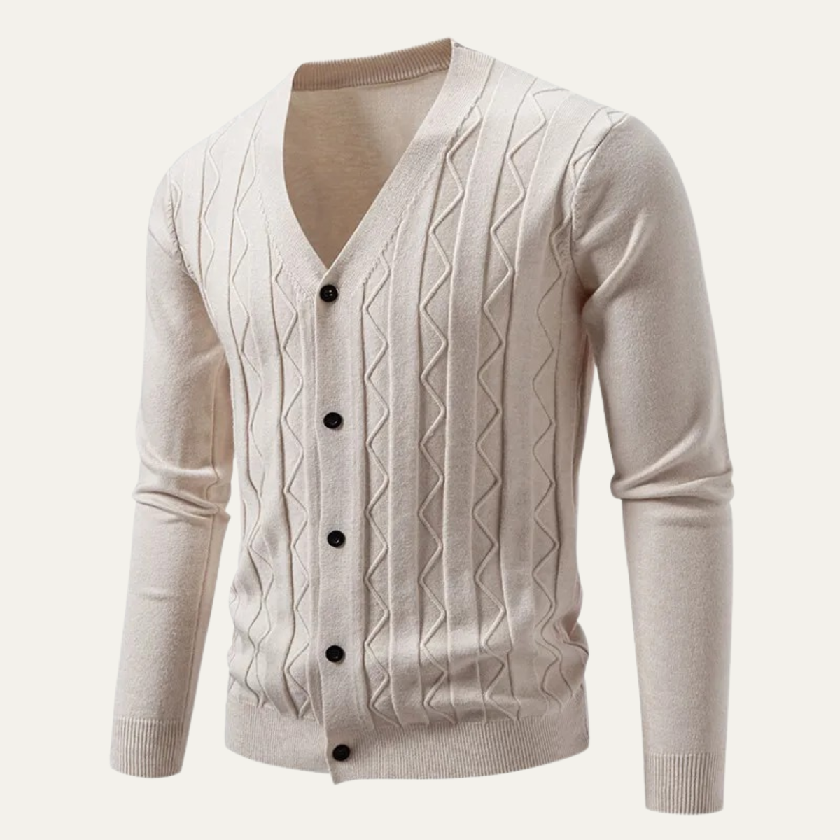 Slim Fit Mens Knitted Cardigan Sweater