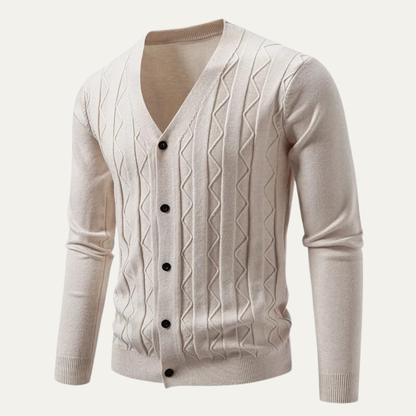 Slim Fit Mens Knitted Cardigan Sweater