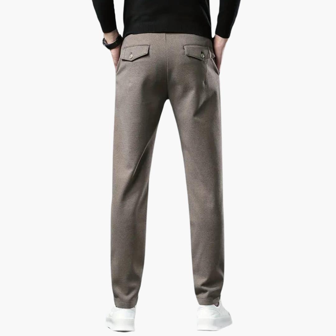 Smart Formal Mens Pants - Classic Fit Dress Trousers