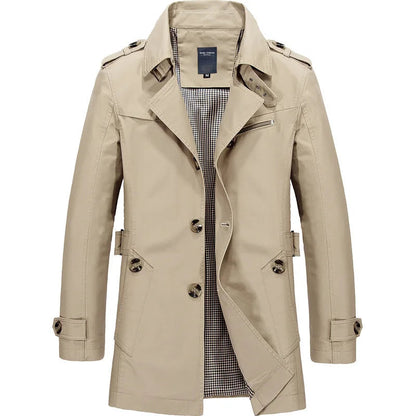Waterproof Mens Trench Coat with Belt