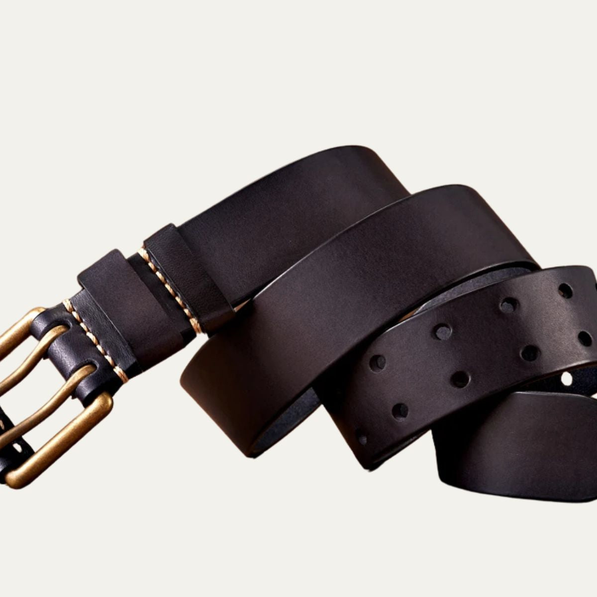 Classic Double Pin Leather Belt