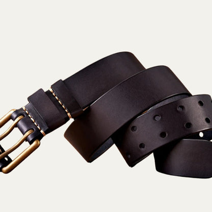 Classic Double Pin Leather Belt