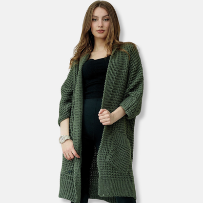Women's Oversized Open Front Knit Coat