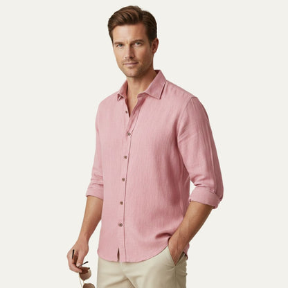 Classic Men's Relaxed Fit Linen Shirt