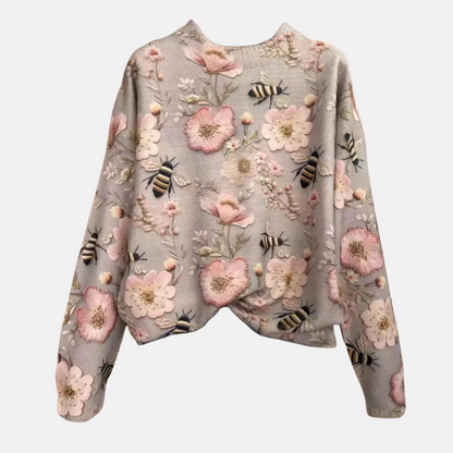 Colorful Bloom Pattern Sweater