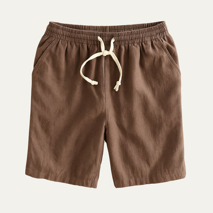Casual Linen Drawstring Shorts for Men