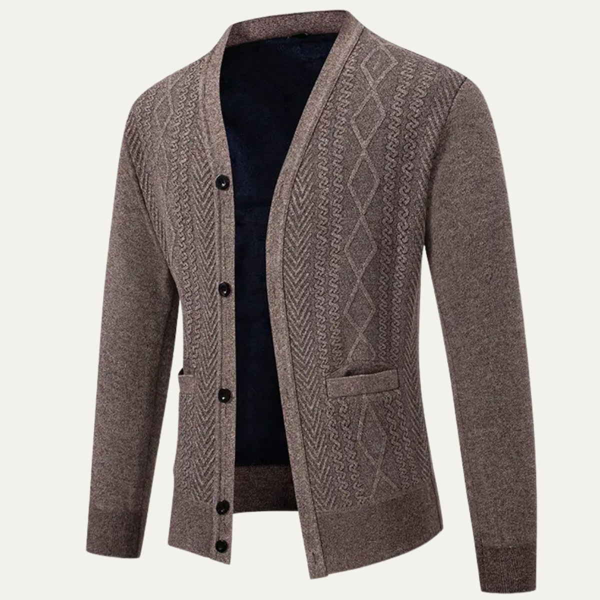Comfortable Men's V Neck Soft Knit Sweater