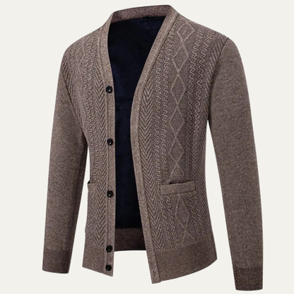 Comfortable Men's V Neck Soft Knit Sweater