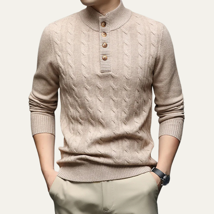 Warm Men's Crew Neck Cashmere Sweater