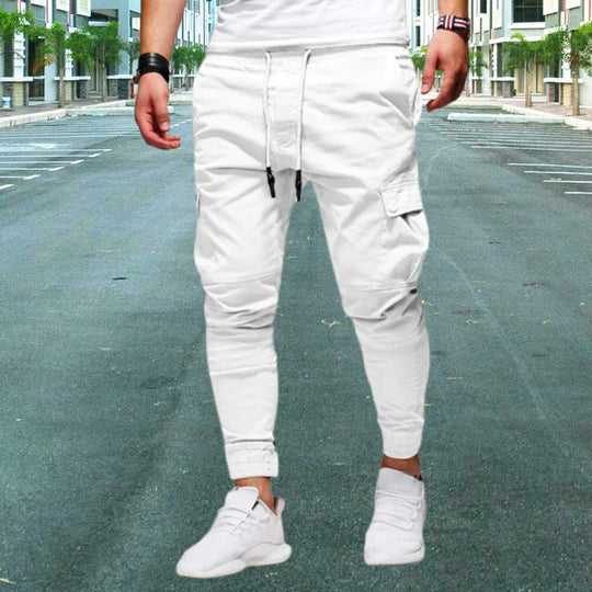 Relaxed Fit Cargo Pants with Zip Pockets