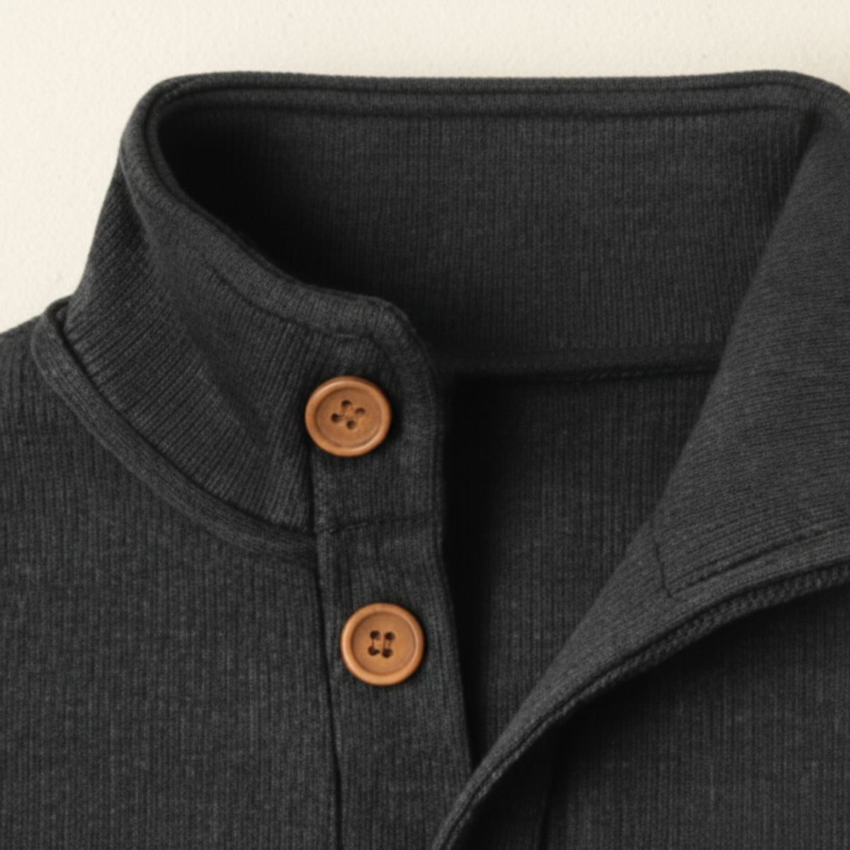 Premium Men's Charcoal Crew Neck Knit Sweater