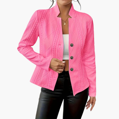 Classic Fit Ladies Jacket with Button Front