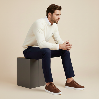 Leather Smart Office Low Top Men's Shoes