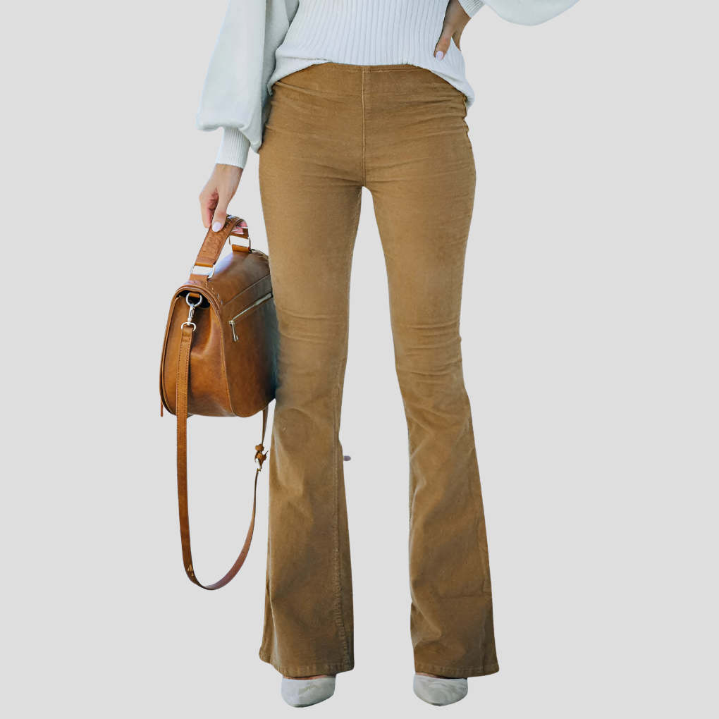 Classic High Waisted Retro Corduroy Jeans