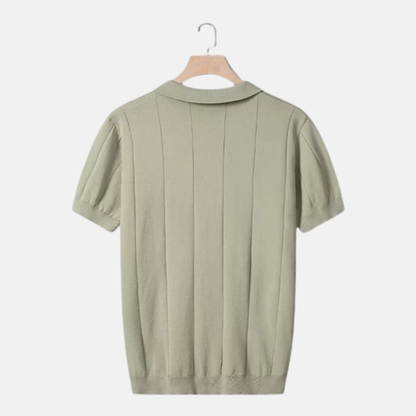 Classic Fit V-Neck Short Sleeve Polo Shirt