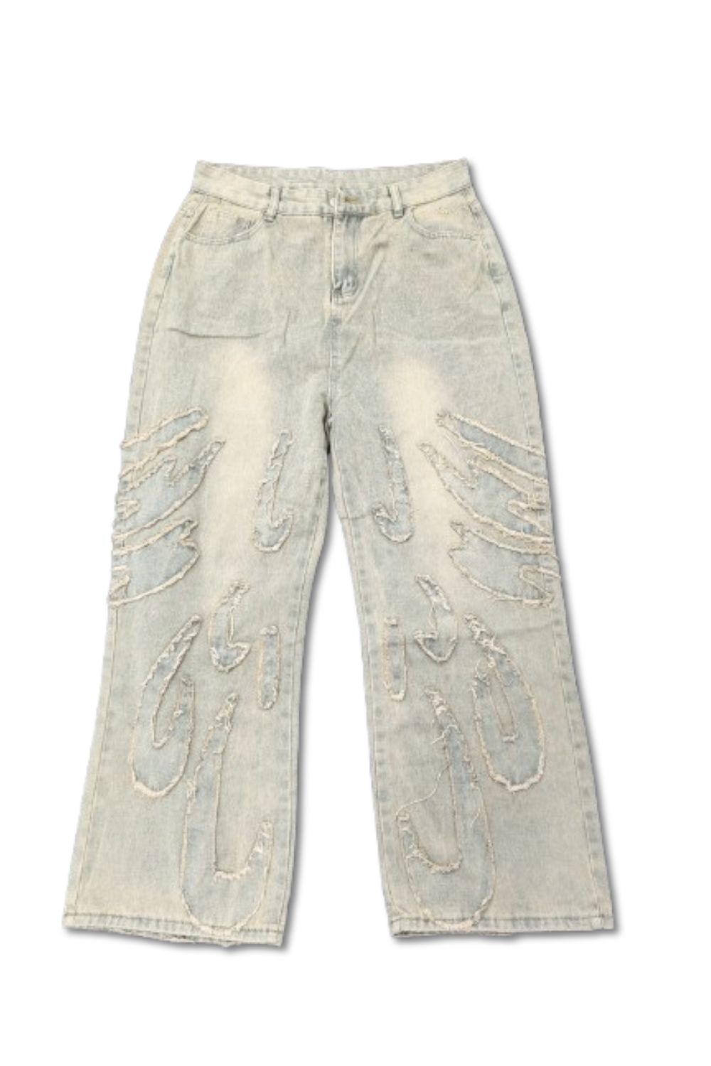 Loose Fit Distressed Womens Jeans - Nocini