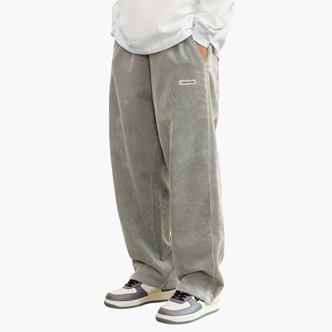 Comfortable Fit Men's Elastic Waist Pants