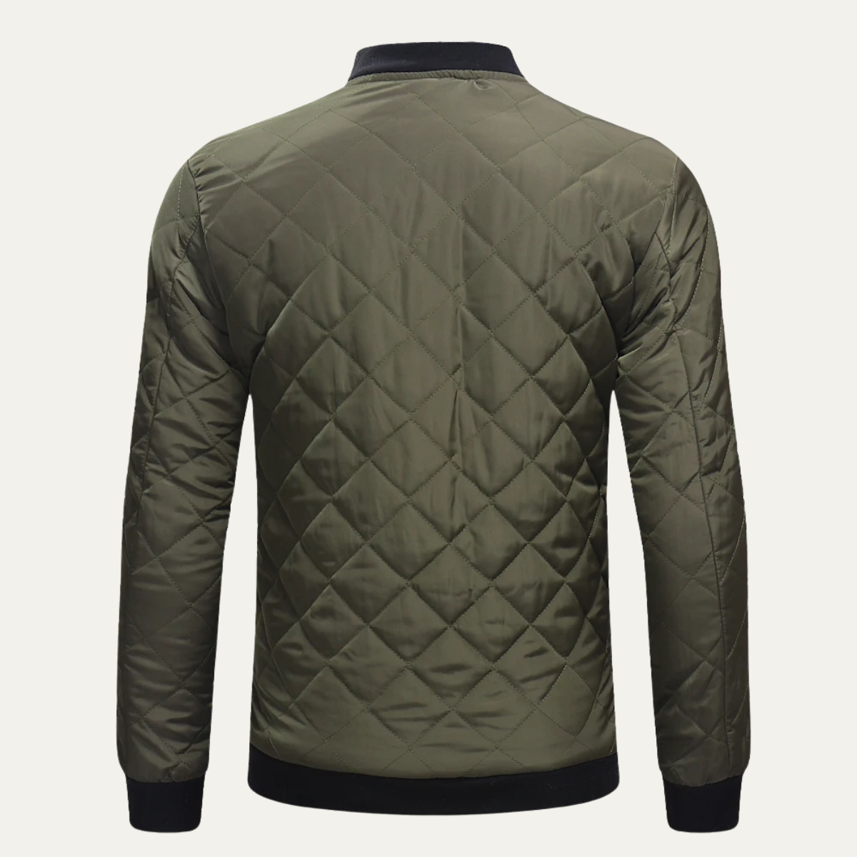 Slim Fit Men's Quilted Zipper Jacket