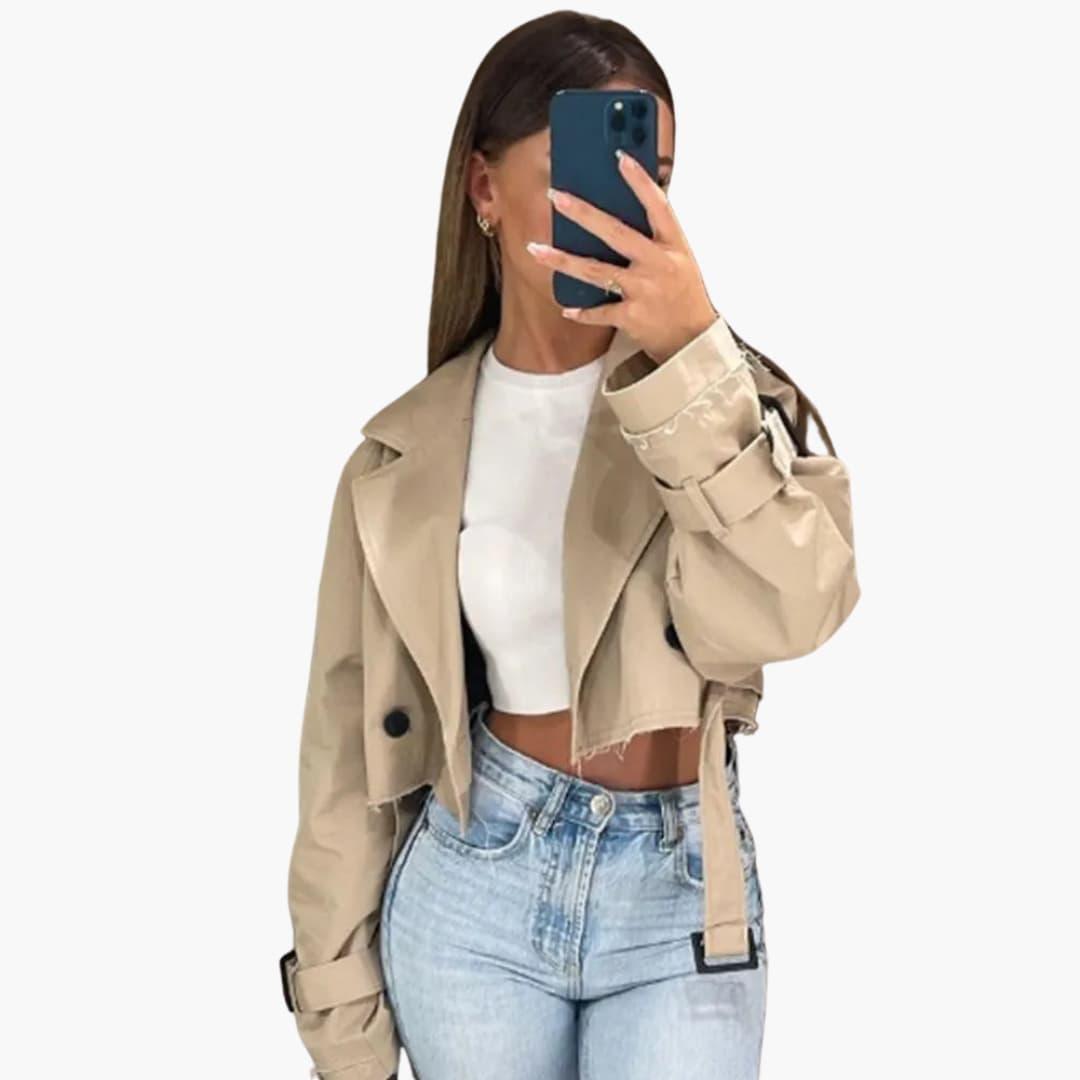 Classic Double Breasted Ladies Coat