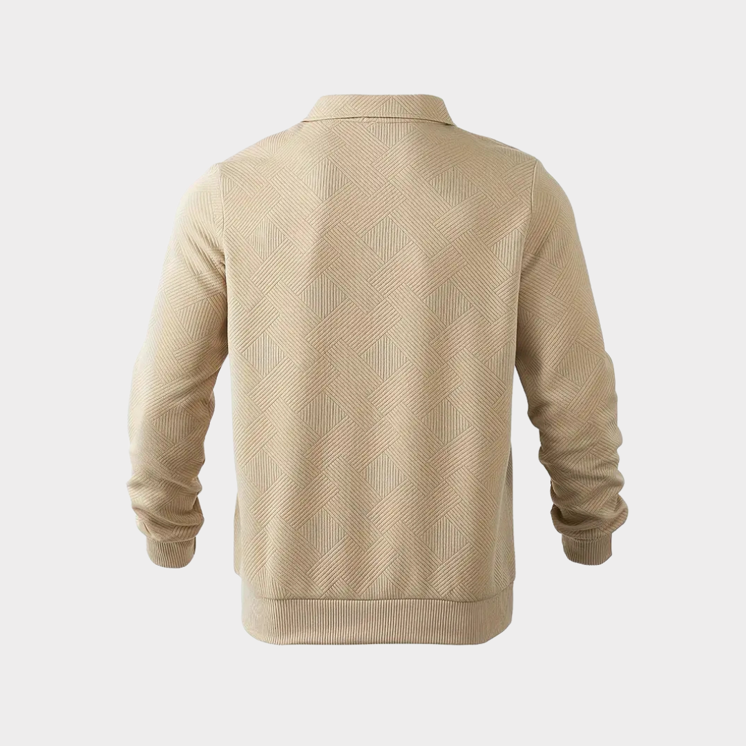 Classic Mens Quarter Zip Sweater