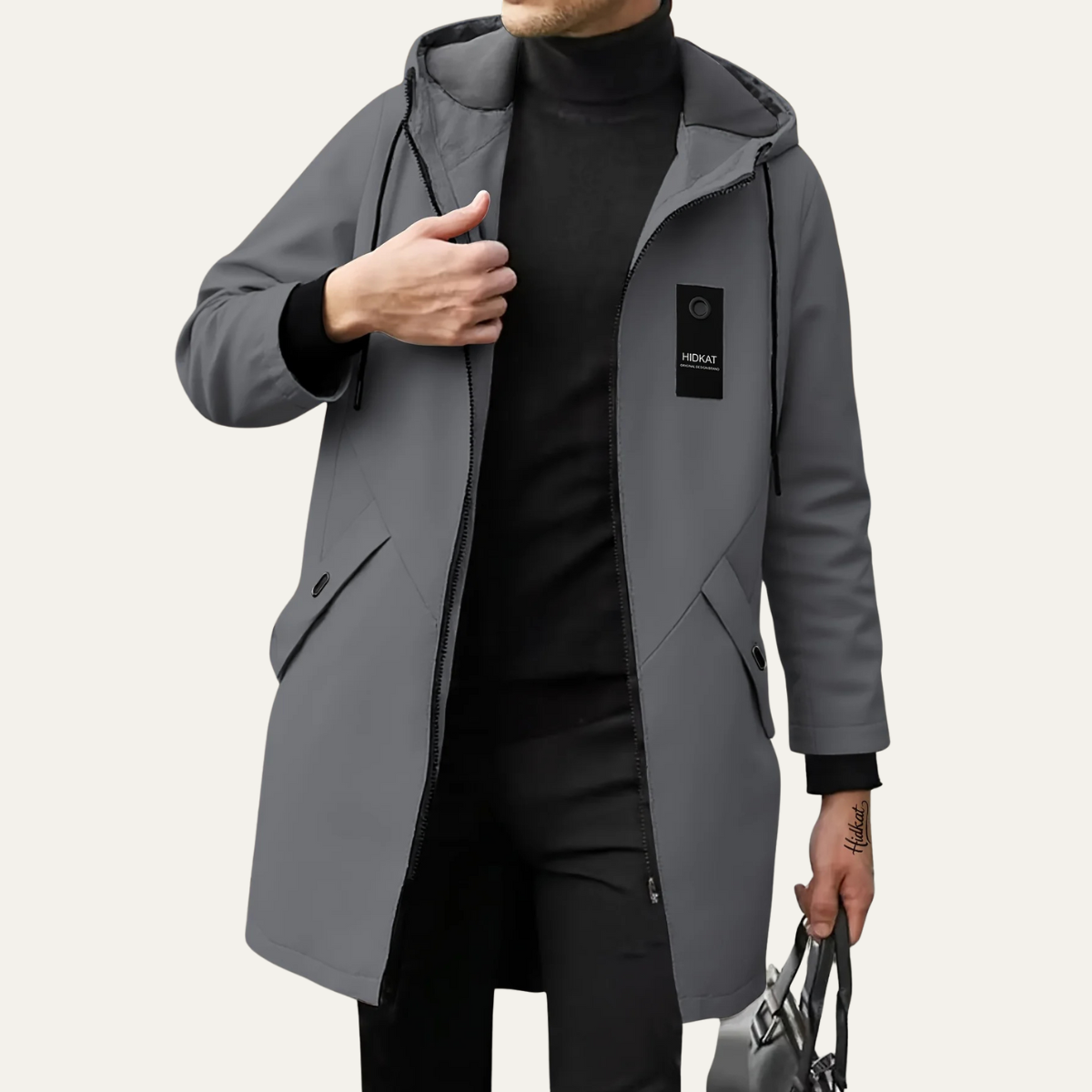 Waterproof Windbreaker Hooded Raincoat For Men