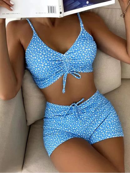 Women's High Waist Bikini Set with Comfortable Top