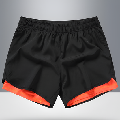 Moisture-Wicking Athletic Men's Shorts with Zip Pocket