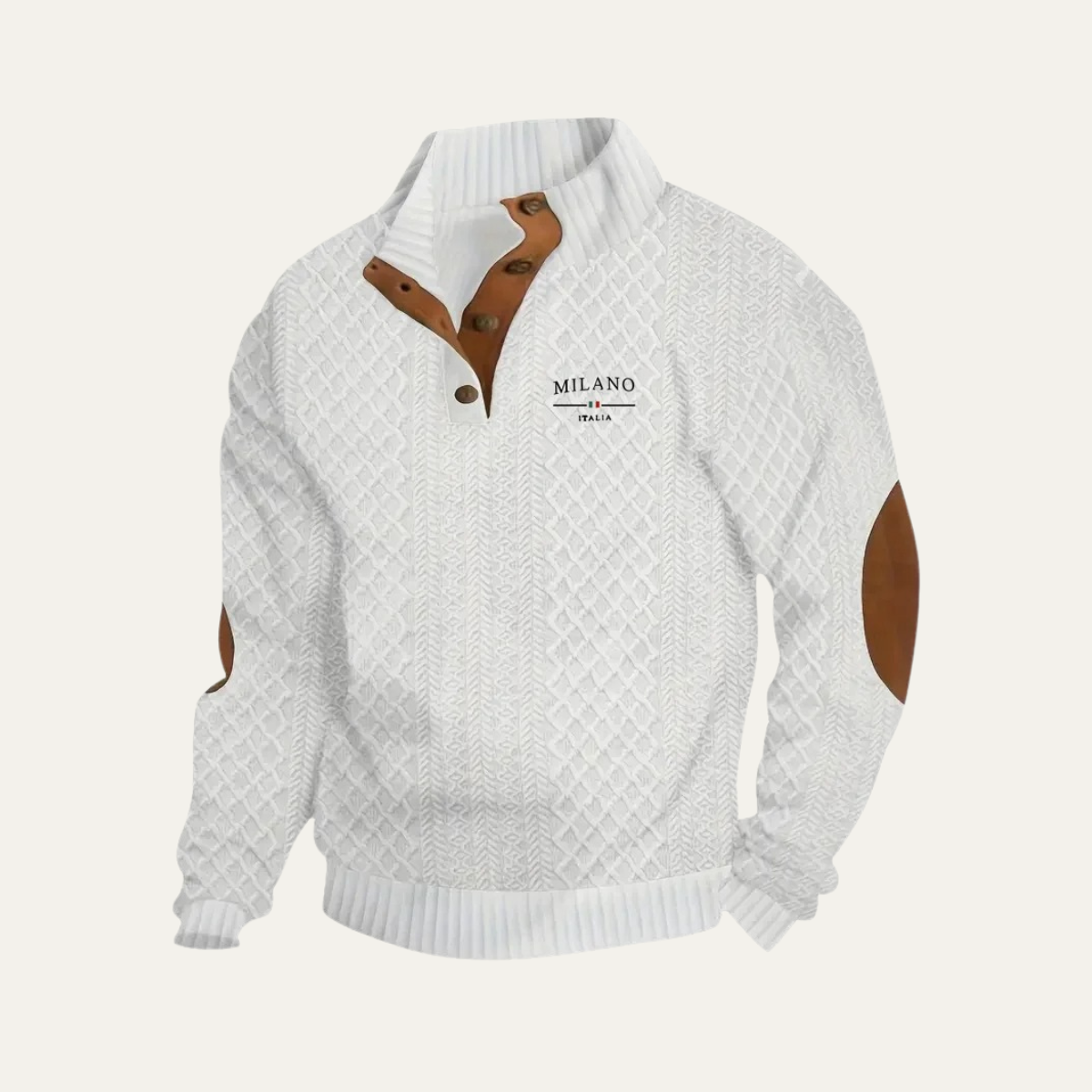 Classic Men's Cable Knit Quarter Zip Sweater