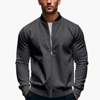 Men's Quilted Zip Up Flight Jacket - Olytrend