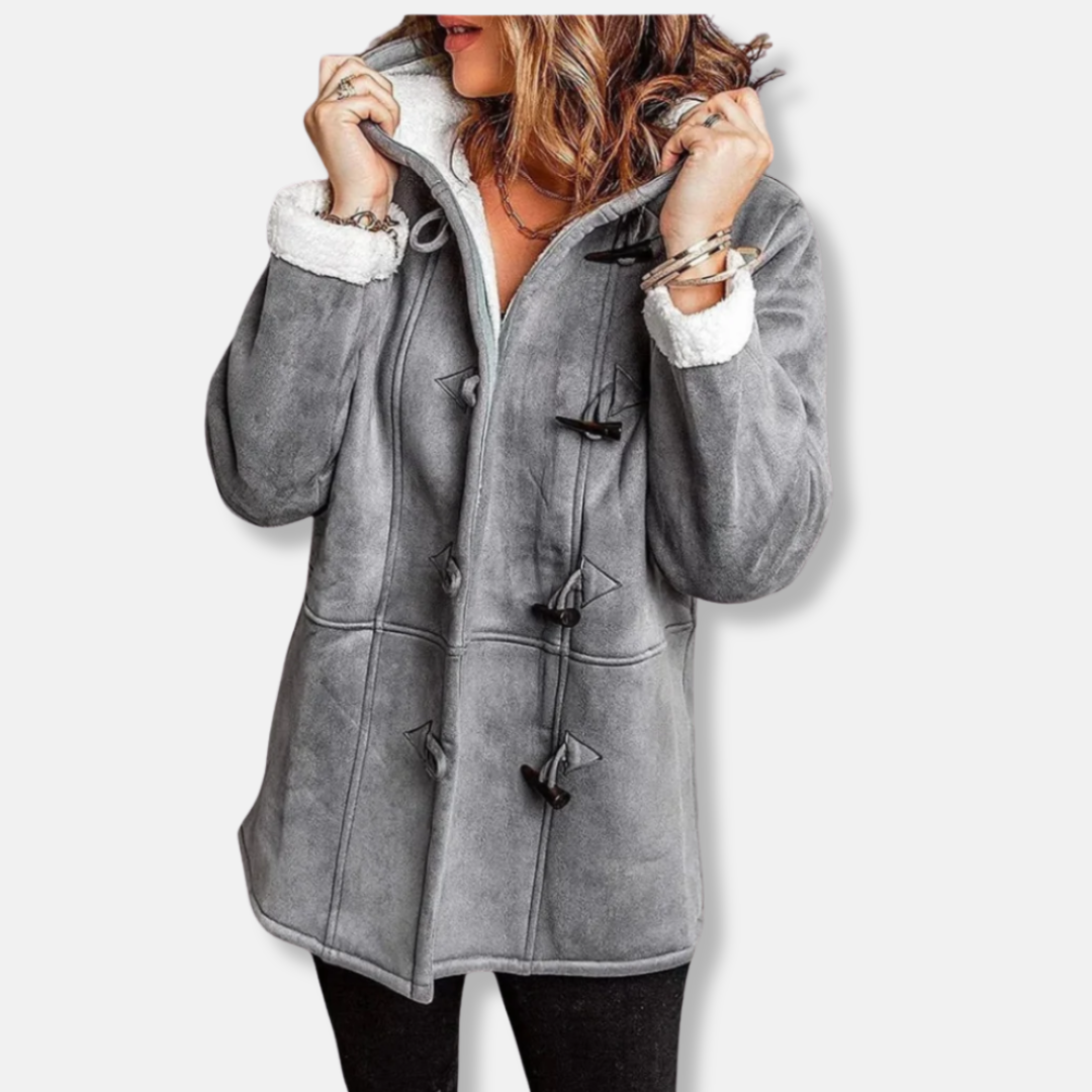 Soft Hooded Winter Duffle Coat