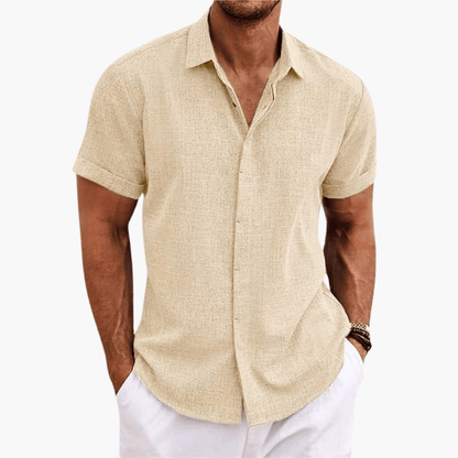 Classic Fit Men's Short Sleeve Button Shirt
