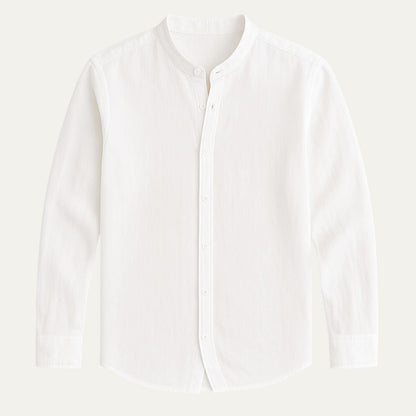Lightweight Breathable Linen Mens Shirt Loose Fit