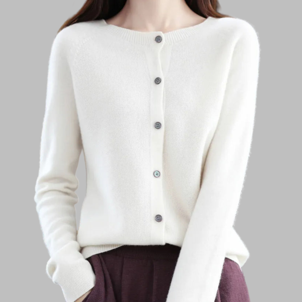 Ladies Classic Open Front Sweater