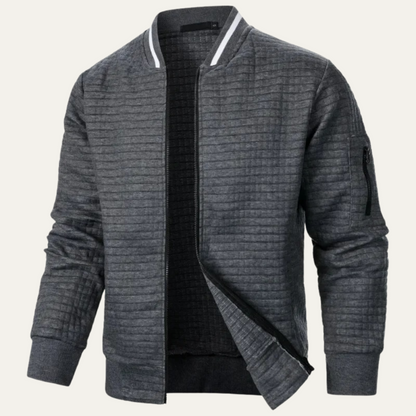 Slim Fit Quilted Mens Bomber Jacket