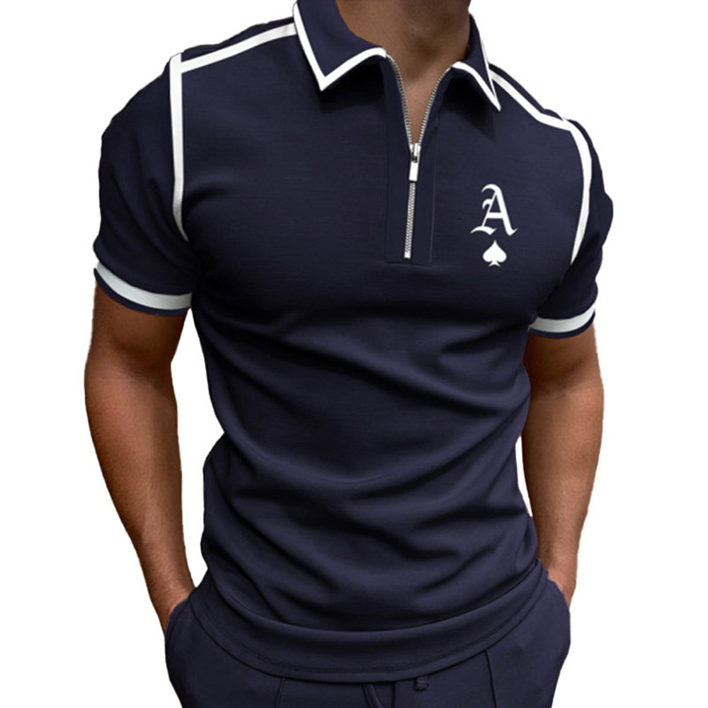 Men's Slim Fit Polo Shirt with Moisture Wicking Fabric