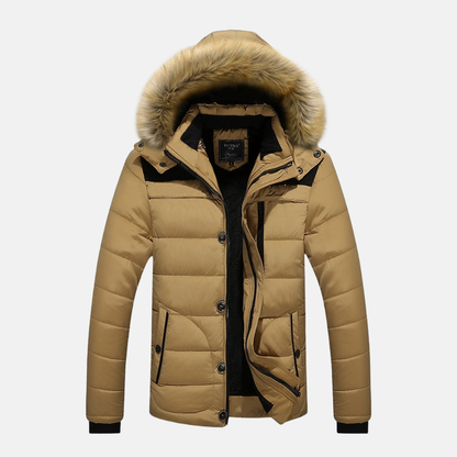 Warm Men's Slim Fit Puffer Coat