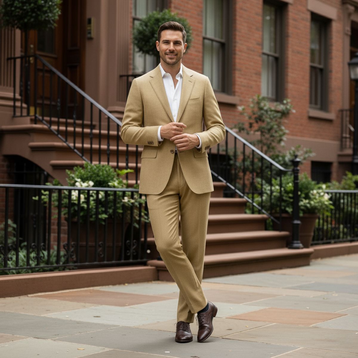 Classic Linen Business Suit