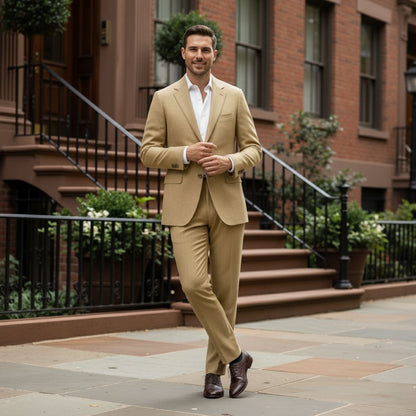 Classic Linen Business Suit