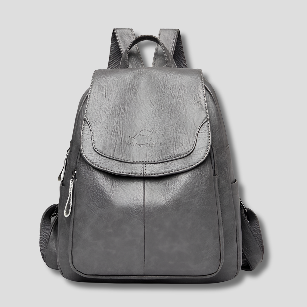 Secure Chic Ladies Leather Backpack
