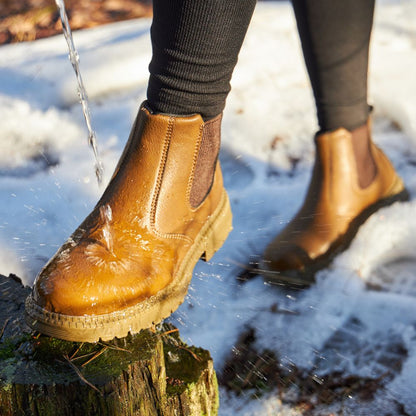 Tough Leather Work Boots for Men