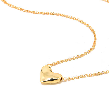 Elegant Silver Gold Chain Pendant Necklace