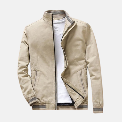 Casual Men's Zip Up Bomber Jacket