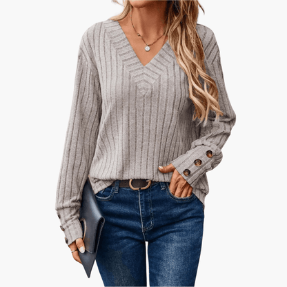 Soft V-Neck Women's Winter Sweater
