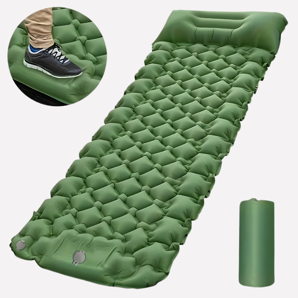 Portable Air Sleeping Pad with Built-In Pump - Olytrend