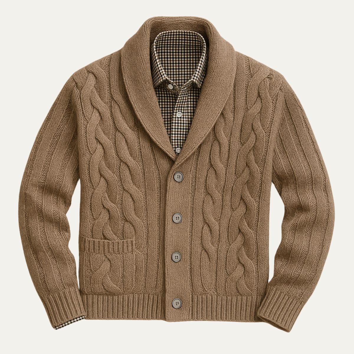 Cozy Mens Cable Knit Sweater - Nocini