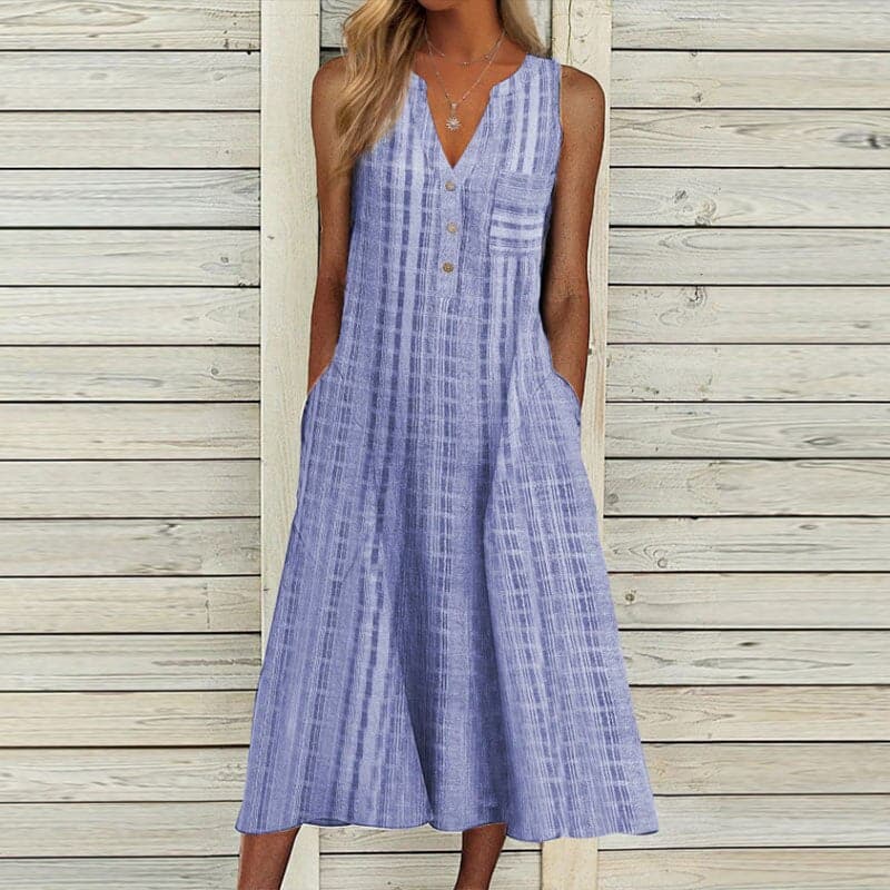 Morgane - Chic Long Dress with Side Pockets