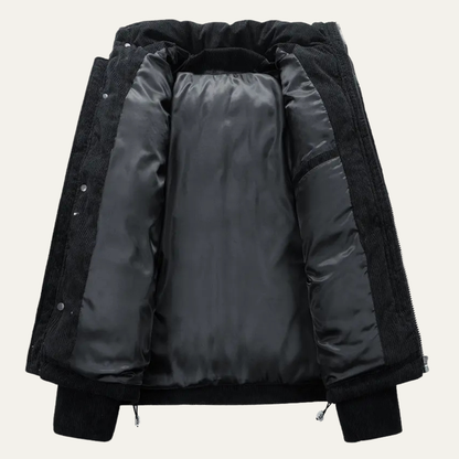 Warm Mens Suede Padded Down Jacket