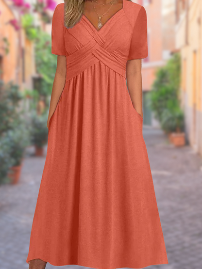 Fashionable Scoop Neck Sundress